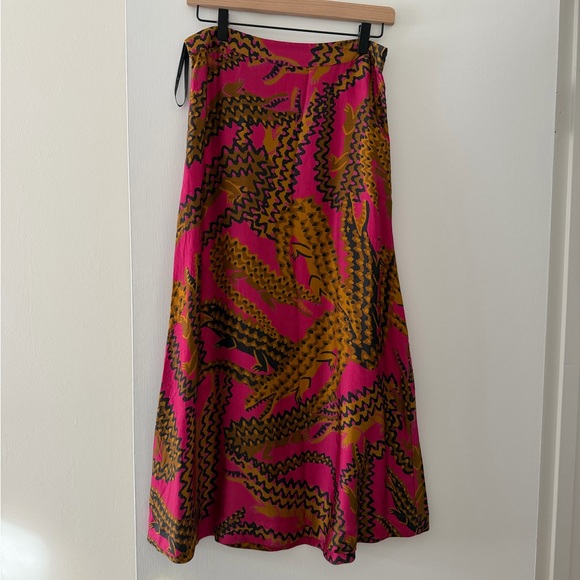 Farm Rio Pink Croco Midi Skirt - Picture 4 of 13